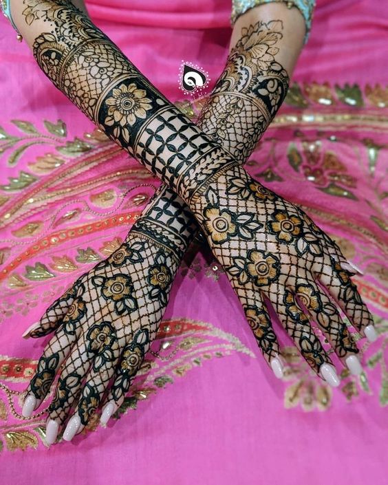 full hand mehndi design easy and beautiful