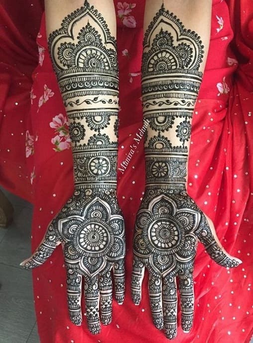 Gorgeous Full Hand Bridal Mehndi Designs - Full Hand Bridal Mehndi Designs  - Bridal Mehndi - Crayon