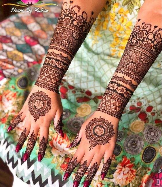 intricate mehndi design