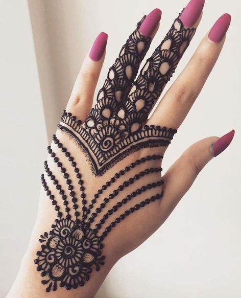 jewelry tattoo mehndi design