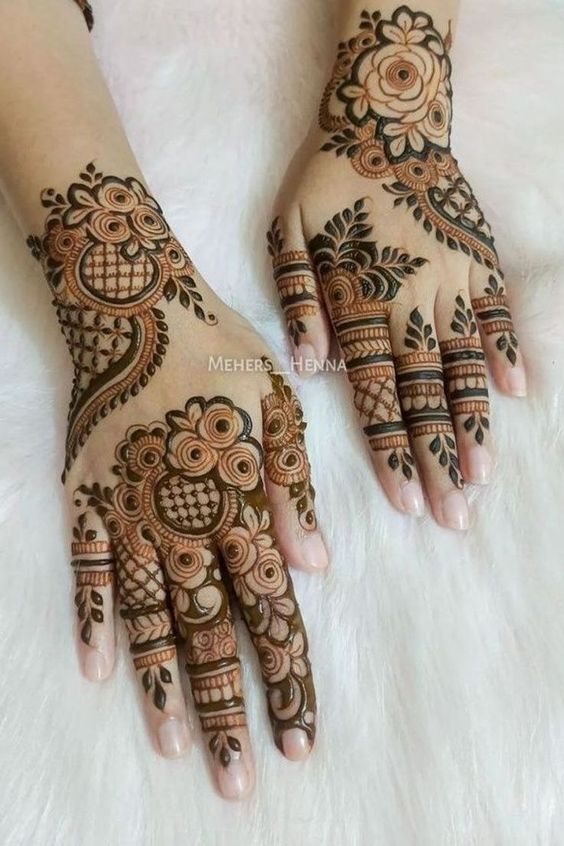 Beautiful Square patch mehndi design || Mehndi design elegant patch henna  design - YouTube