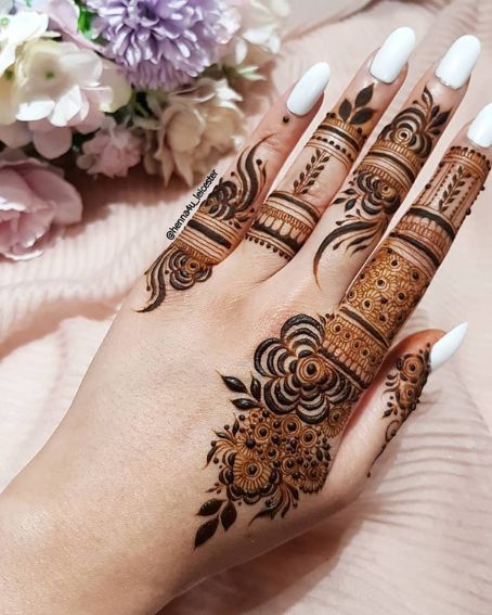 mehndi design back side easy