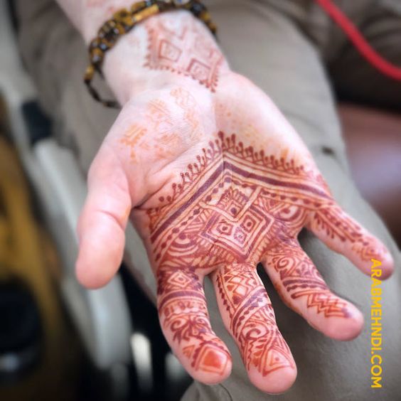 men mehndi design