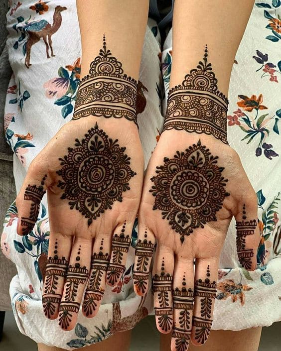 round mehndi design