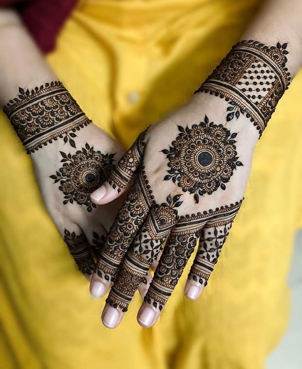 simple mehndi design for girls