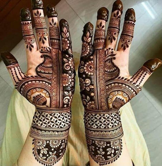 simple mehndi design for teej