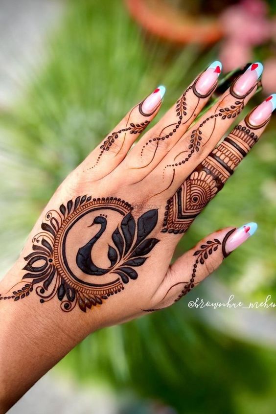 tattoo mehndi design simple