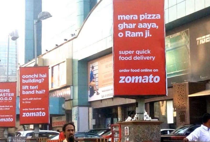 zomato hoarding