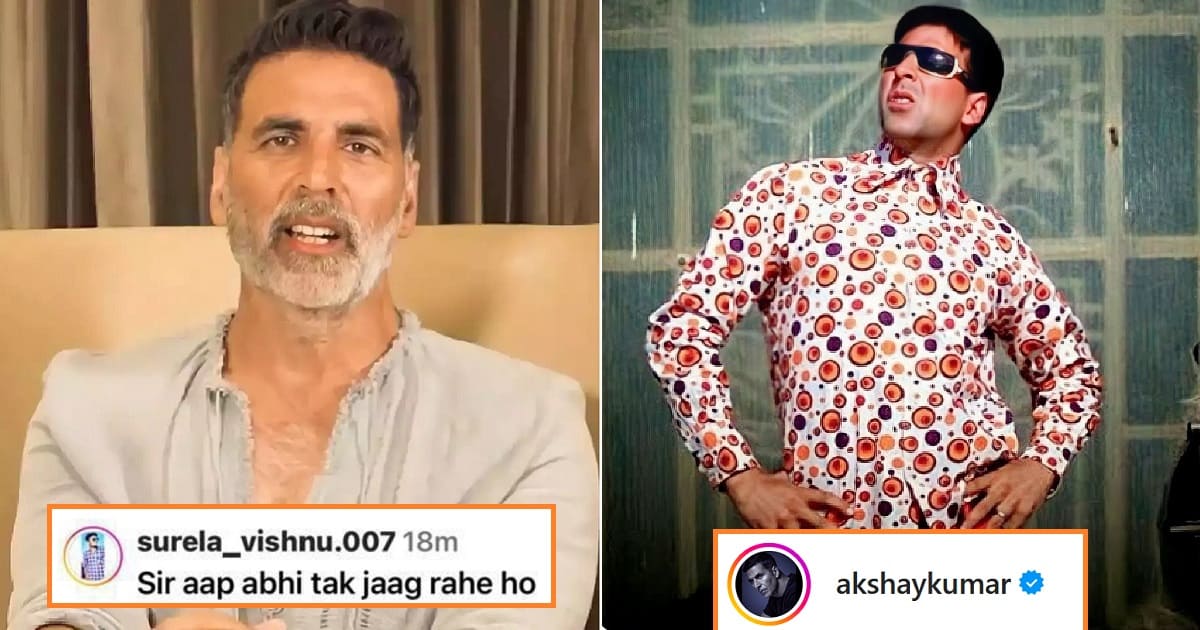 Akshay Kumar reply fan