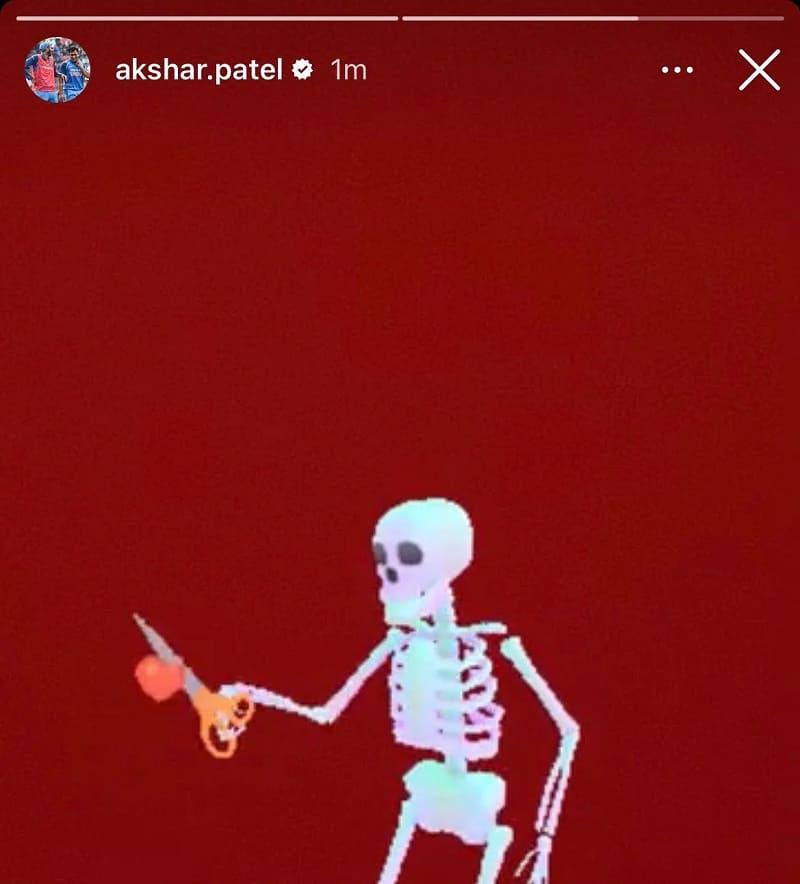 Axar Patel Cryptic post
