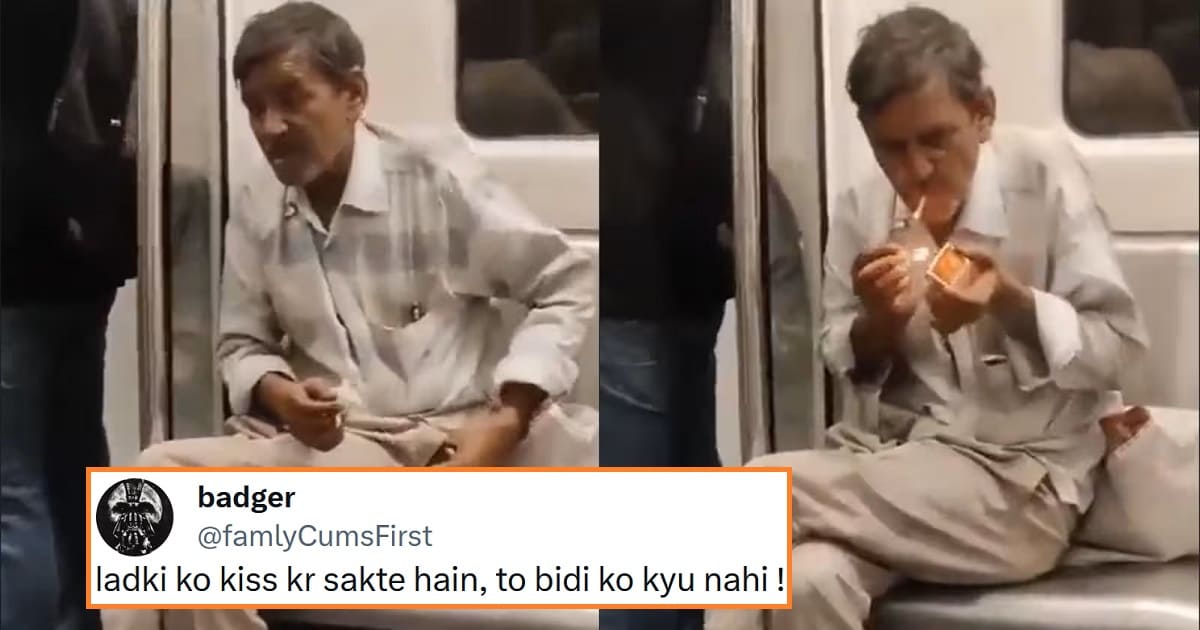 Beedi inside Delhi Metro