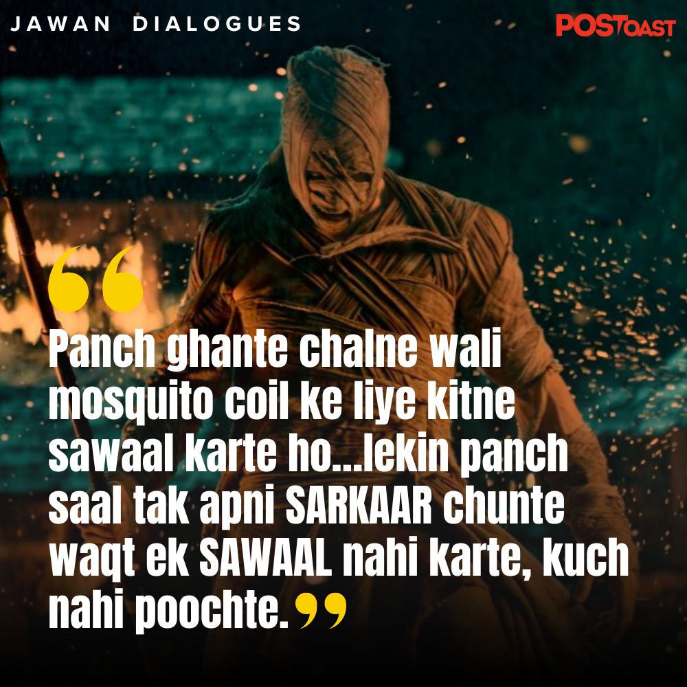 Shah Rukh Khan jawan Dialogues