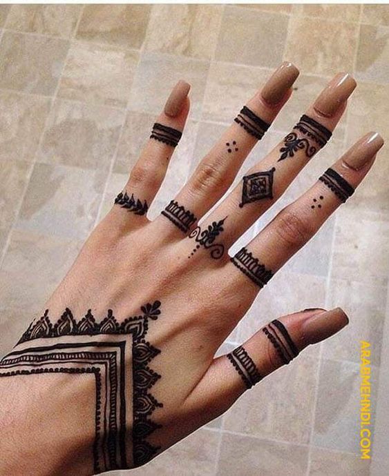 arabic mehndi design easy