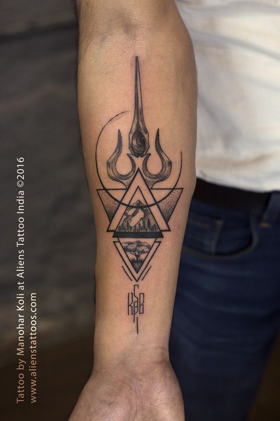 cool trident tattoos