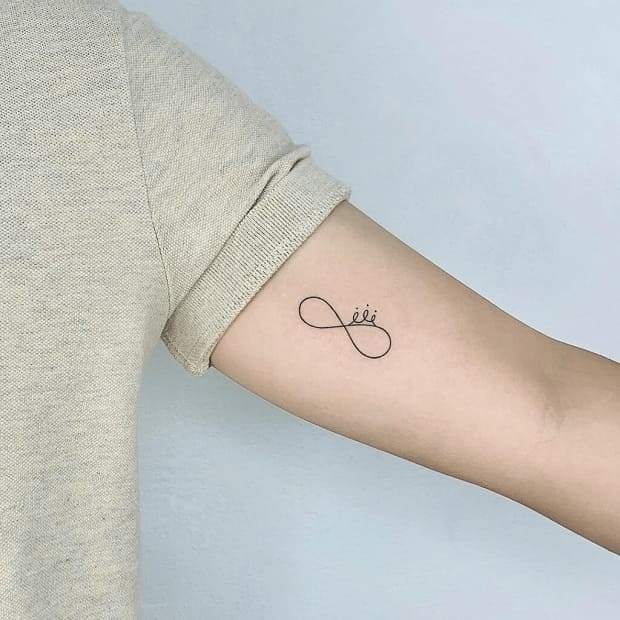 cute infinity tattoos