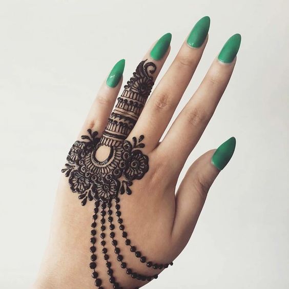 detailed henna design