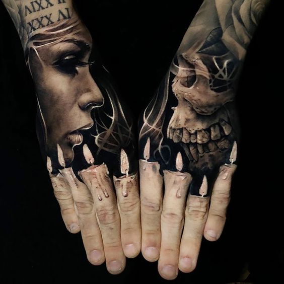 detailed tattoo designs for men hand