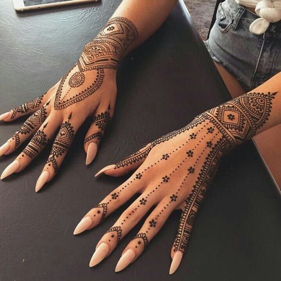 engagement mehndi design