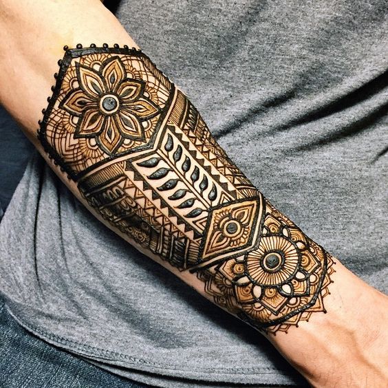 forearm henna design