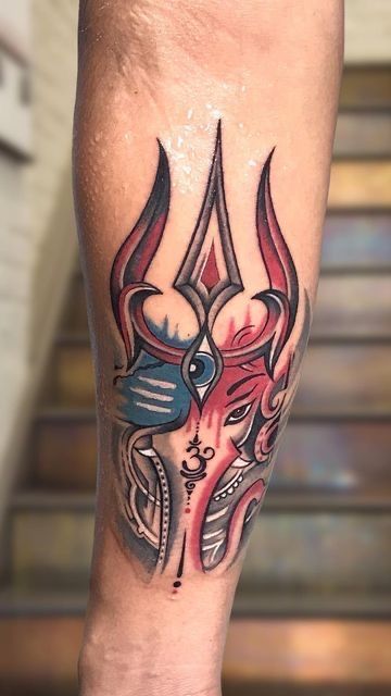 Tattoo uploaded by Samurai Tattoo mehsana • Trishul tattoo |mahadev Trishul  tattoo |Trishul tattoo design • Tattoodo