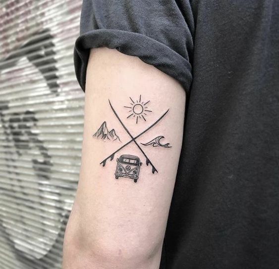 hiking tattoo ideas