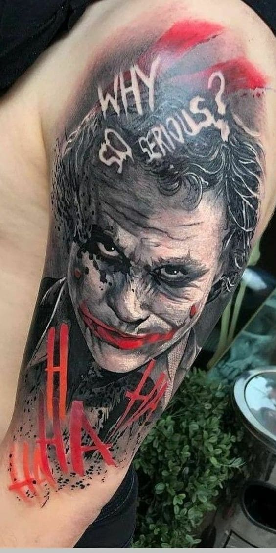 joker tattoo designs for men