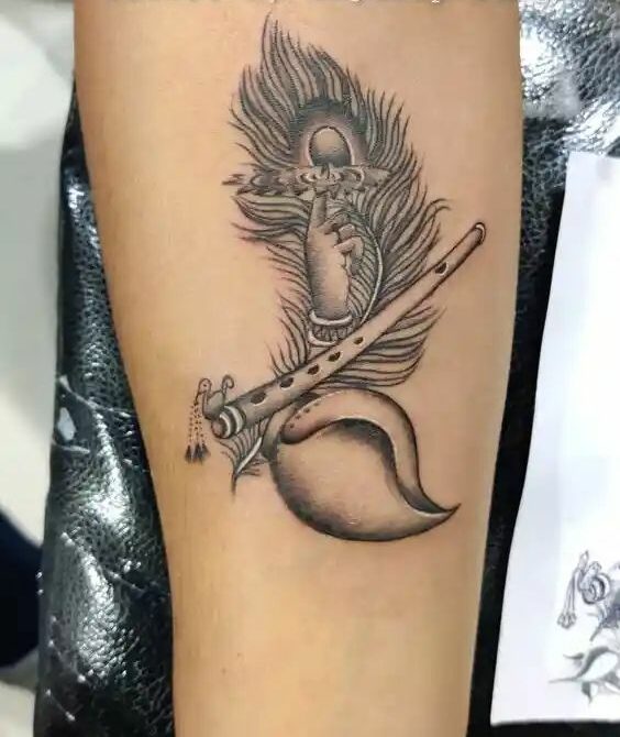 krishna tattoo small