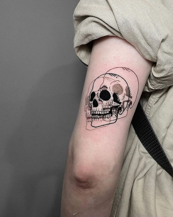 line art tattoo designs for men hand