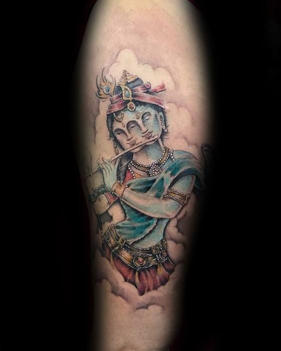 lord krishna tattoo designs