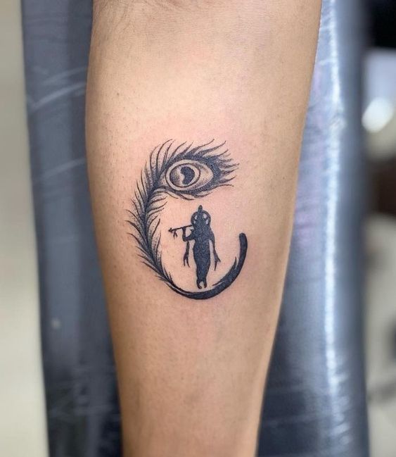 lord krishna tattoo