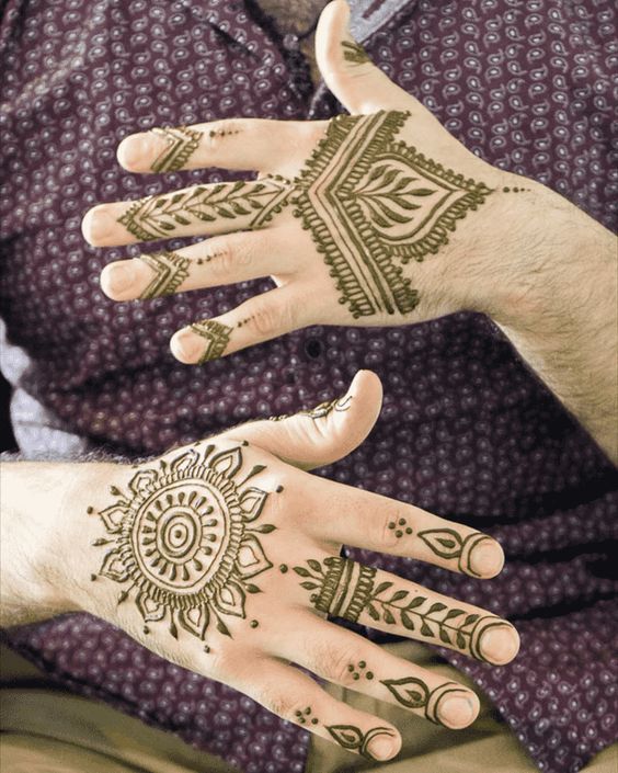 male mehndi design ideas