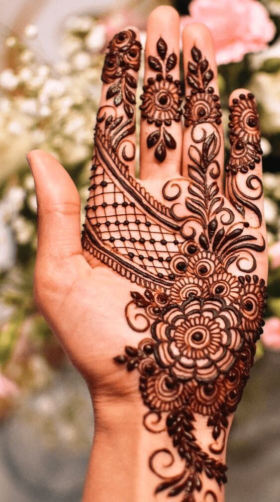 modern boys mehndi design