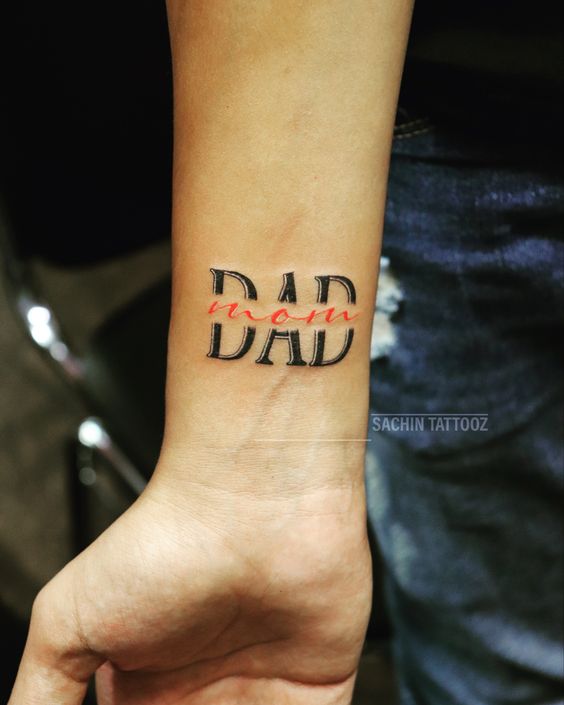 mom dad tattoo new style