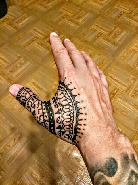 new mehndi design for men