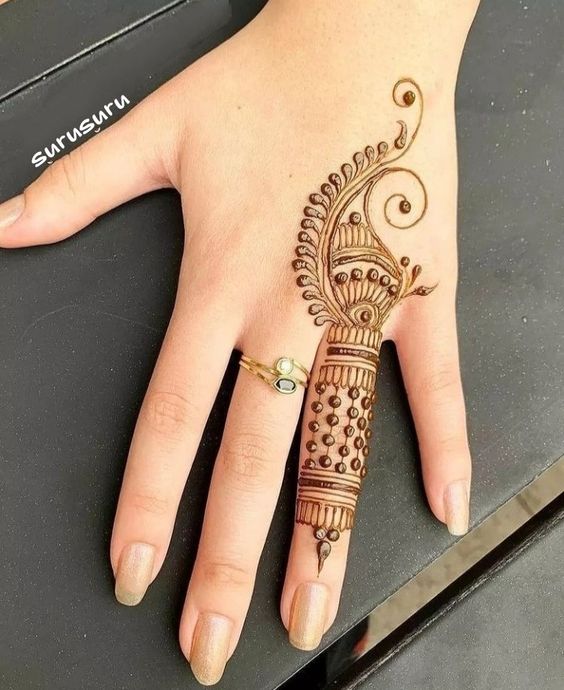 Finger ring henna | Henna tattoo designs, Simple henna tattoo, Mehndi  designs for fingers