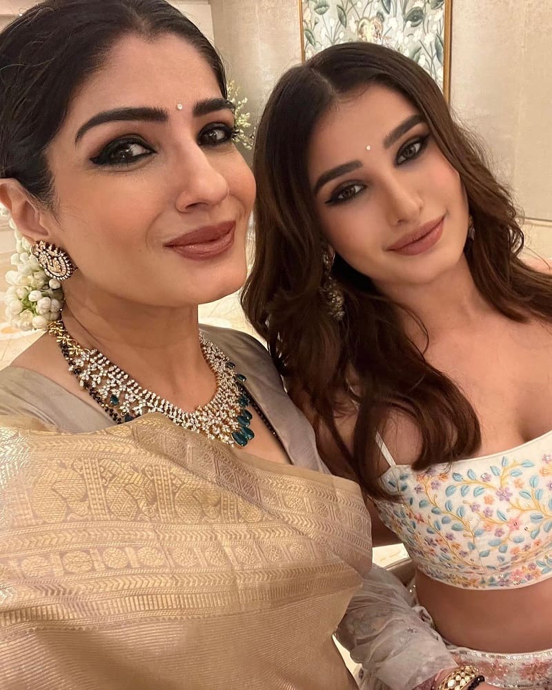 raveena tandon with daughter Rasha