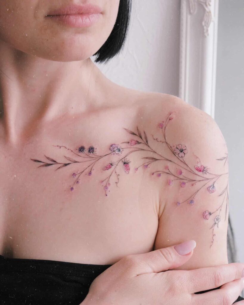 sakura tattoos for girls