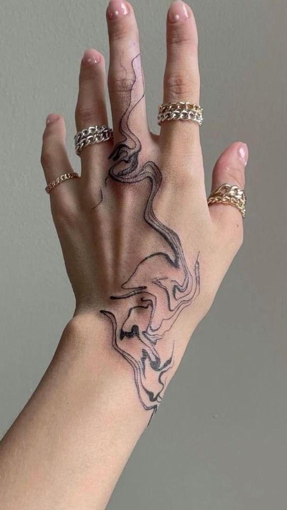 sexy hand tattoos for women