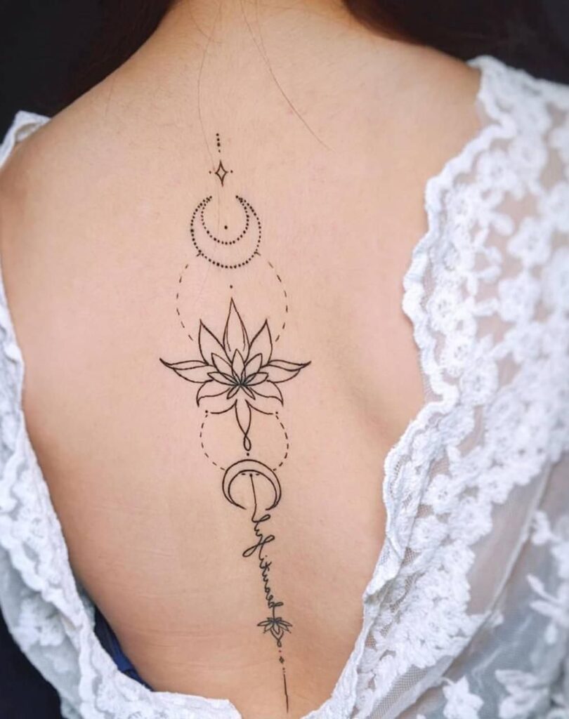 simple back tattoos for girls