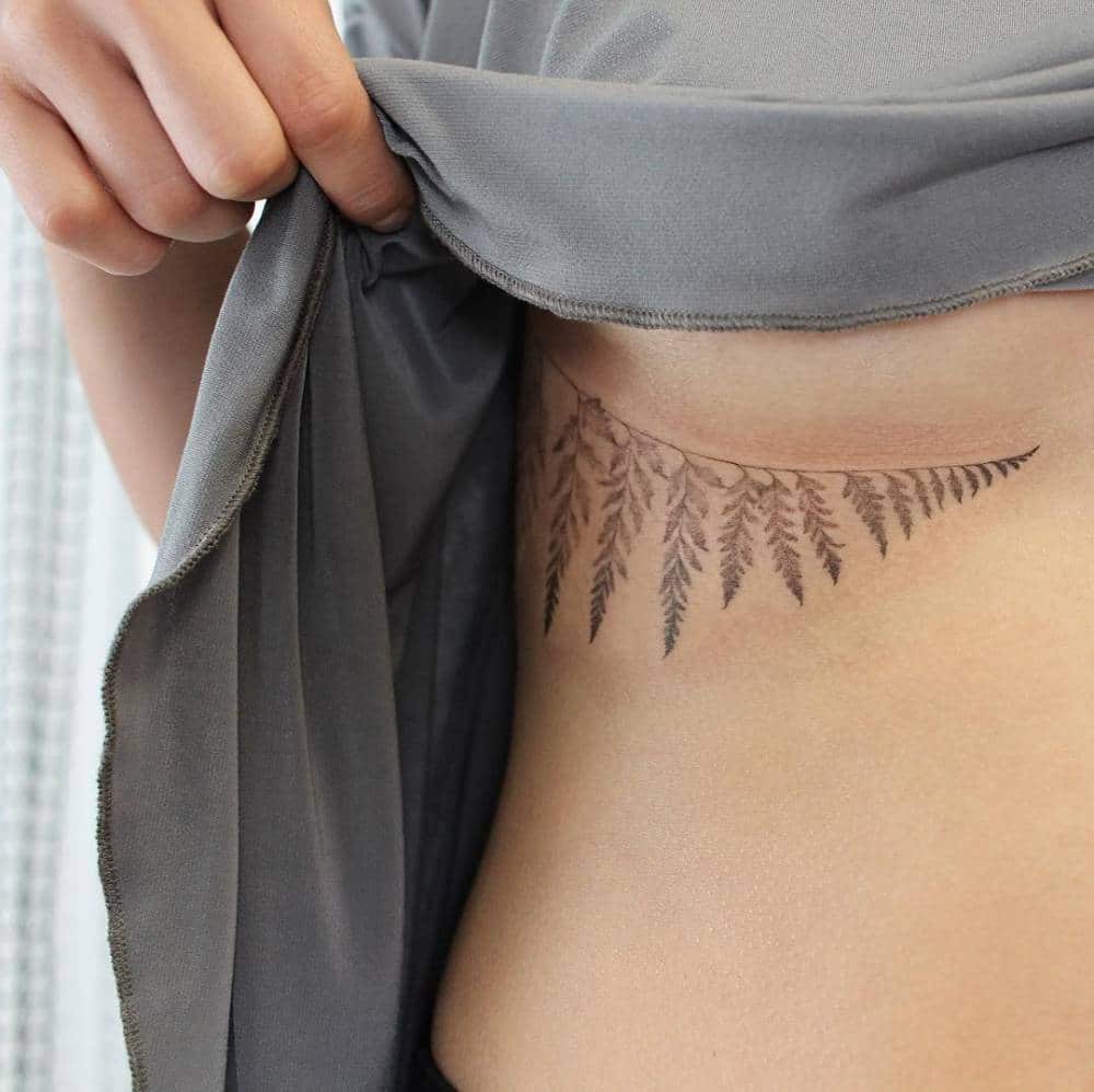underboob tattoos for girls