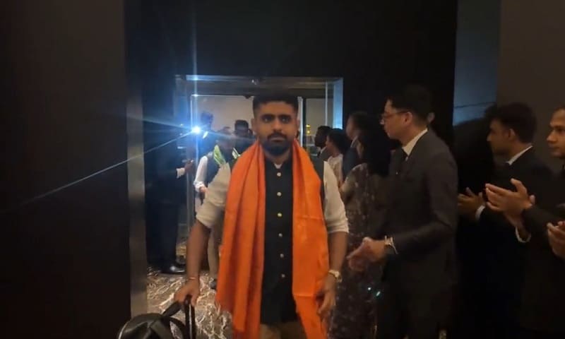 Babar Azam worldcup arrival in India