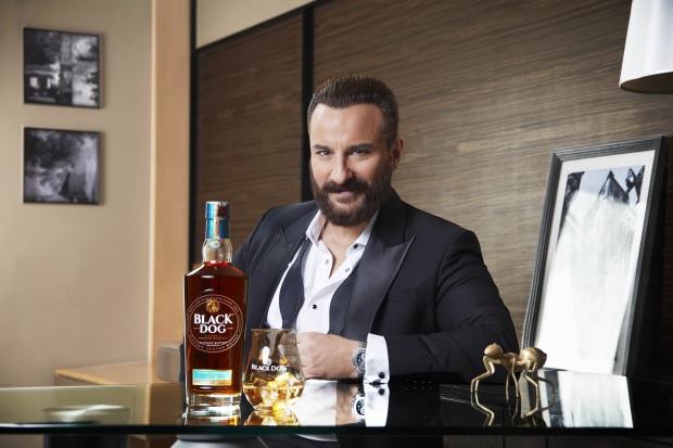 Black Dog Scotch Whiskey saif ali khan