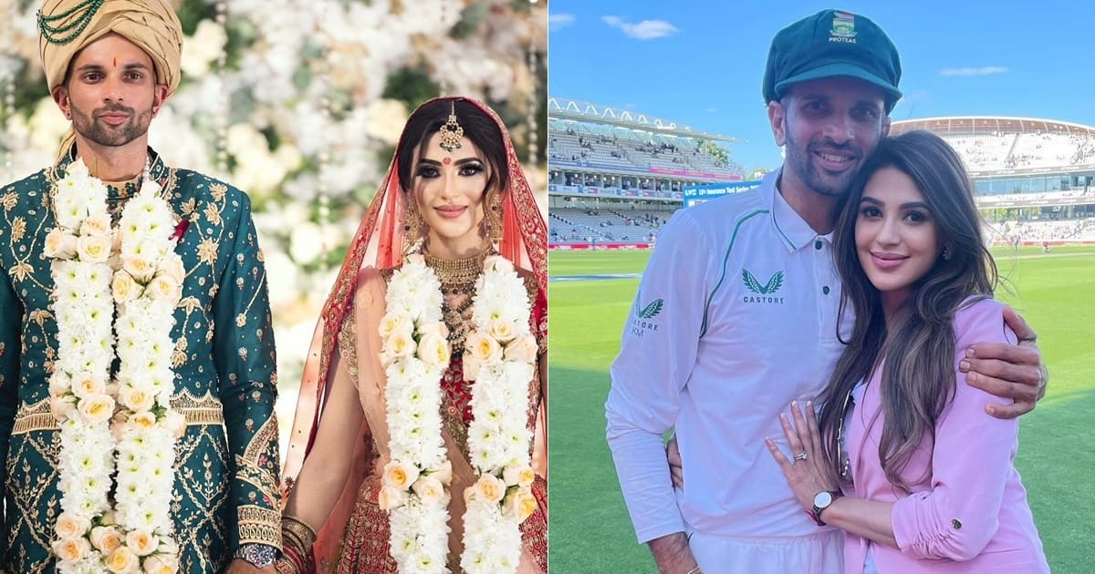 Keshav Maharaj and his wife Lerisha Munsamy