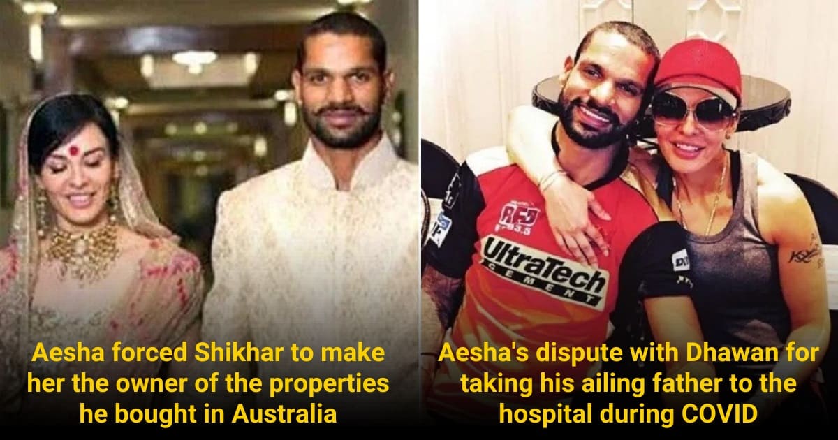 Shikhar Dhawan Aesha Mukerji divorce