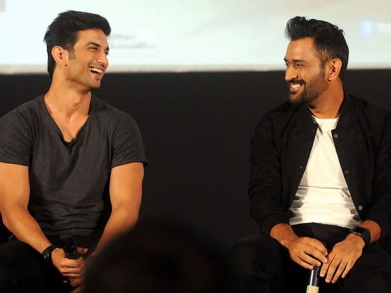 Sushant Singh Rajput with ms dhoni