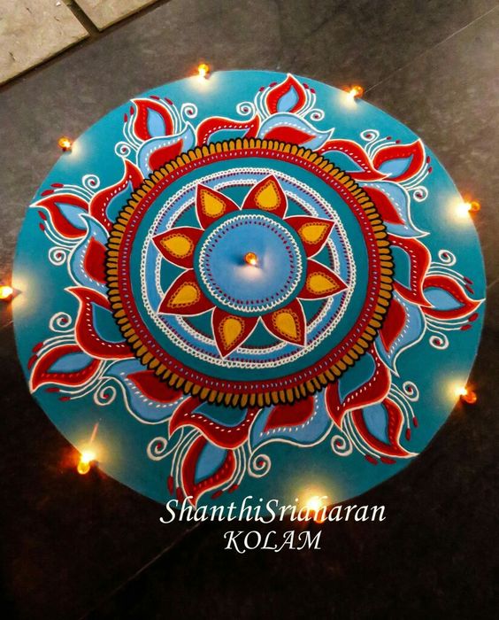 bright rangoli design