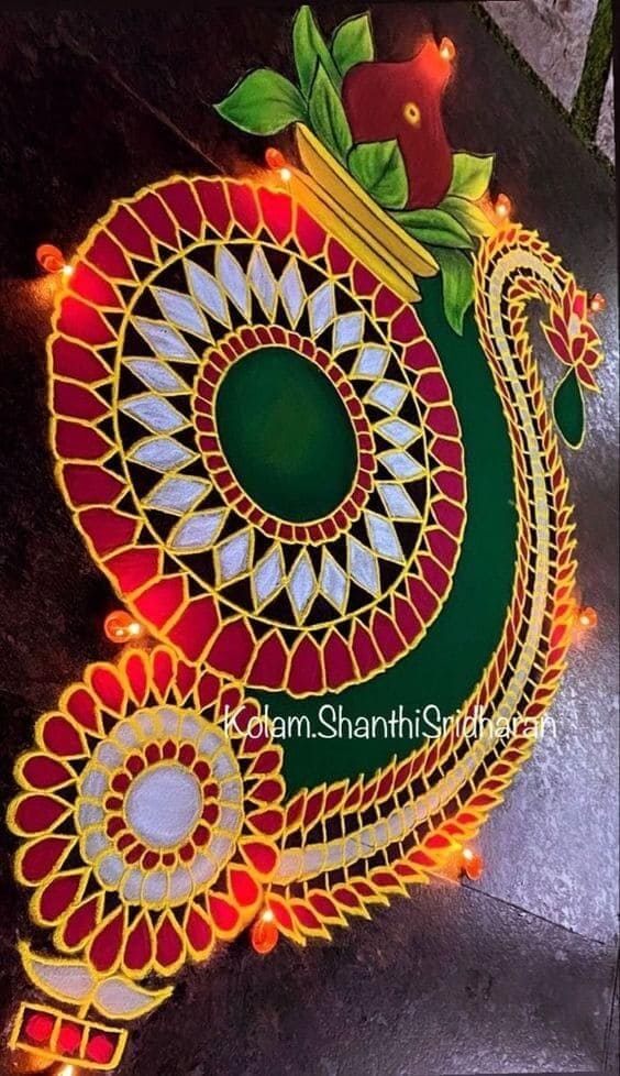 creative rangoli design