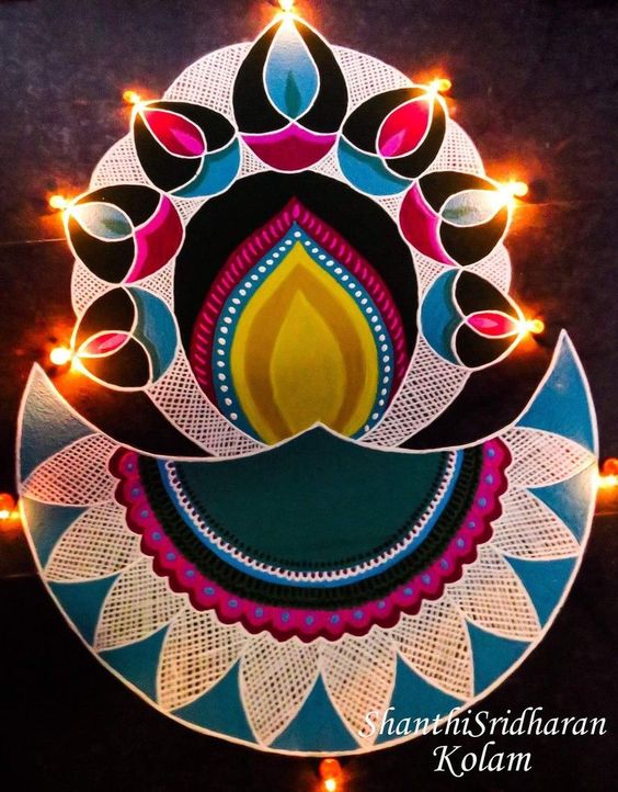 diy rangoli design