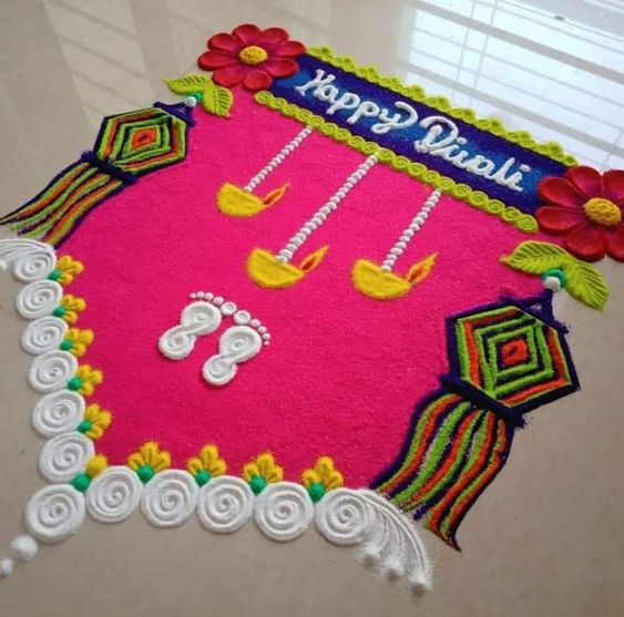 door rangoli design