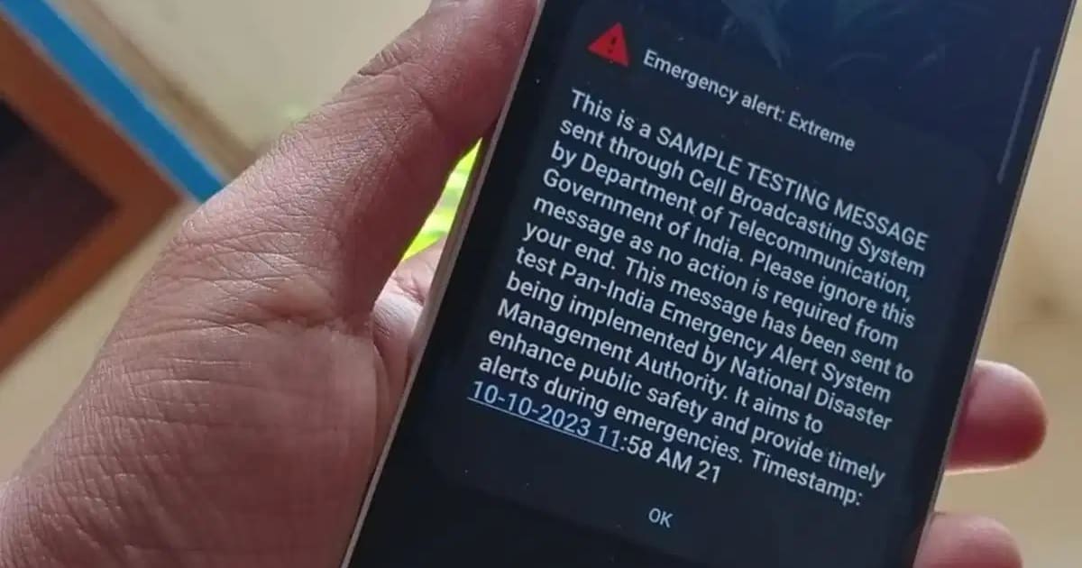 emergency alert in phone